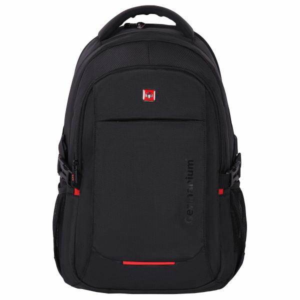 Рюкзак GERMANIUM UPGRADE универсальный, 3 отделения, отделение для ноутбука, USB-порт, "UP-2", черный, 47х33х21 см, 271666 - Рюкзаки с отделением для ноутбука
