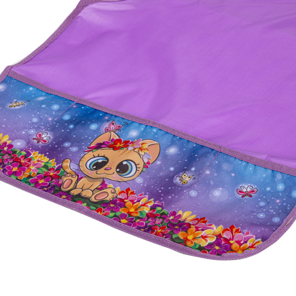 Фартук с нарукавниками BRAUBERG, 45x54 см, 3 кармана, "Charming kitten", 271047 - Аксессуары для рисования