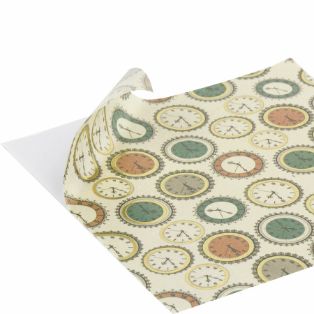 Цветная WASHI-бумага для декора "ВИНТАЖ", 15х15 см, 12 листов, 6 дизайнов, рисовая бумага, ОСТРОВ СОКРОВИЩ, 661721 - Наборы бумаги