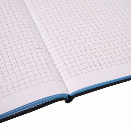 Тетрадь А5 (168х208 мм), 80 л., сшивка, клетка, под кожу, BRAUBERG VISTA, "Paisley", 403925 - Тетради более 60 листов