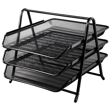 Настольный набор BRAUBERG "Germanium", 6 предметов, черный, металл, 237985 - Настольные наборы из металла