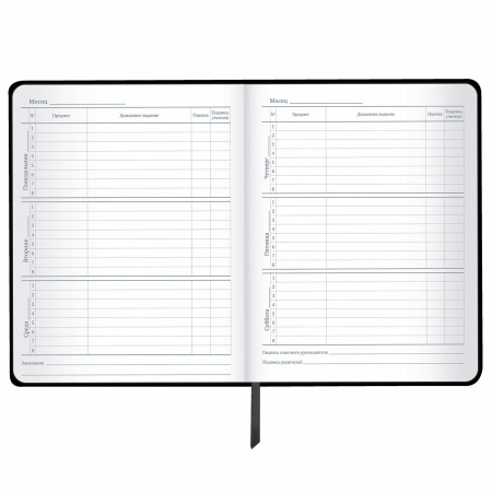 Дневник 1-11 класс 48 л., кожзам SoftTouch (твердая с поролоном), фольга, BRAUBERG, "Marble", 106194 - Дневники универсальные