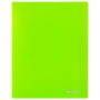 Папка с металлическим скоросшивателем и внутренним карманом BRAUBERG "Neon", 16 мм, зеленая, до 100 листов, 0,7 мм, 227464 - Папки с пружинным и пластиковым скоросшивателем