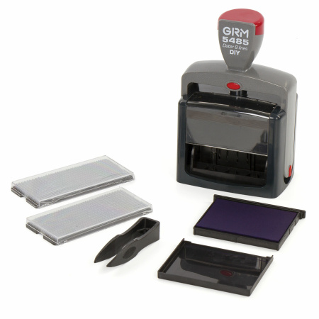 Датер самонаб. 6 строк+дата, оттиск 69х49 мм синий, GRM 5485 HUMMER,КАССА В КОМПЛЕКТЕ, 112000120 - Датеры