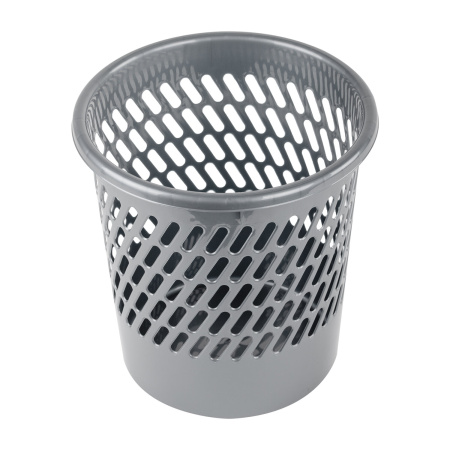 Корзина для бумаг STAFF "Basic" сетчатая, 11 л, серая, 237918 - Корзины для бумаг