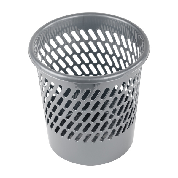 Корзина для бумаг STAFF "Basic" сетчатая, 11 л, серая, 237918 - Корзины для бумаг