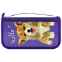 Пенал ПИФАГОР, 3 отделения, ламинированный картон, "Little Dog", 19х11 см, 229214 - Пеналы каркасные
