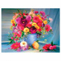Картина стразами (алмазная мозаика) 40х50 см, ОСТРОВ СОКРОВИЩ "Цветы", без подрамника, 662415 - Алмазная вышивка