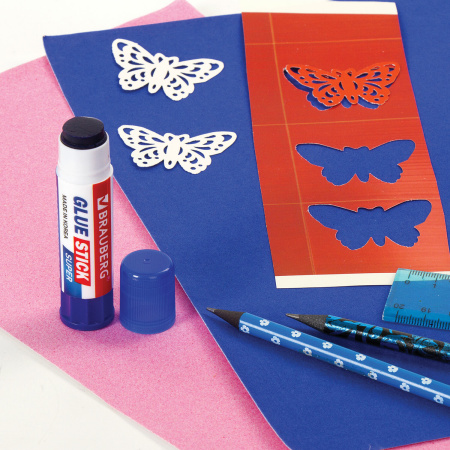 Клей-карандаш BRAUBERG SUPER, 8 г, обесцвечивающийся после высыхания, ЮЖНАЯ КОРЕЯ, 229544 - Клей-карандаш