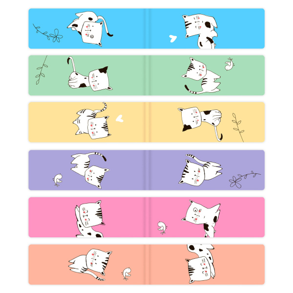 Закладки для книг МАГНИТНЫЕ, "CATS", набор 6 шт., 60x20 мм, BRAUBERG, 113159 - Закладки для книг