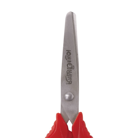 Ножницы ЮНЛАНДИЯ "ВЕТЕРОК", 130 мм, ассиметричные ручки, упаковка с подвесом, ассорти, 236979 - Ножницы детские