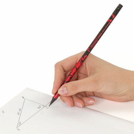 Карандаш чернографитный BRAUBERG "PREMIUM TURKEY", 1 шт., "Flowers", НВ, ассорти, дисплее, 181562 - Карандаши чернографитные