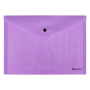 Папка-конверт с кнопкой BRAUBERG "Pastel", А4, до 100 листов, непрозрачная, лиловая, 0,18 мм, 270475 - Папки-конверты с кнопкой