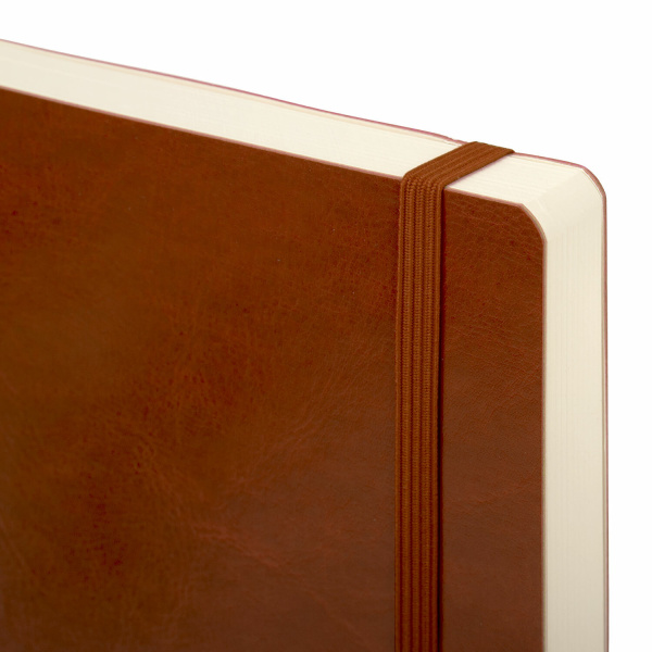 Ежедневник недатированный А5 138х213 мм BRAUBERG "Metropolis Ultra", под кожу, 160 л., коричневый, 113289 - Ежедневники с покрытием "под кожу и ткань"