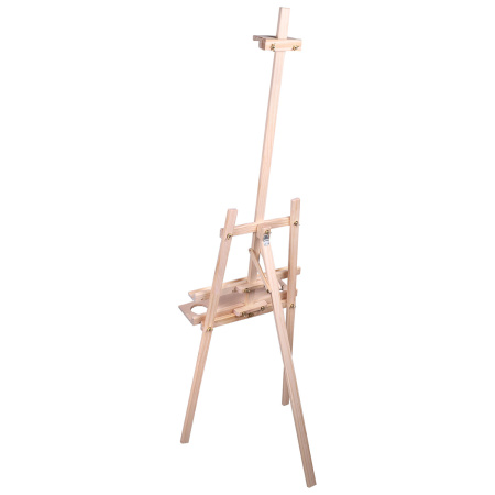 Мольберт напольный из сосны Лира с полкой, 170х55х70 см, высота холста до 107 см, BRAUBERG ART CLASSIC, 192261 - Мольберты