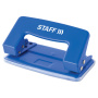 Дырокол металлический STAFF "EVERYDAY", до 10 листов, без линейки, синий, 224648 - Дыроколы настольные