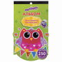 Альбом со сверкающими наклейками "Совята", 4 листа, более 250 шт., склейка, ЮНЛАНДИЯ, 662696 - Наклейки
