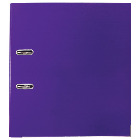 Папка-регистратор BRAUBERG "EXTRA", 75 мм, фиолетовая, двустороннее покрытие пластик, металлический уголок, 228577 - Папки-регистраторы с арочным механизмом