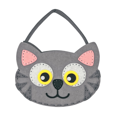 Набор для шитья сумочки из фетра "Котик", ЮНЛАНДИЯ, 664496 - Наборы для рукоделия