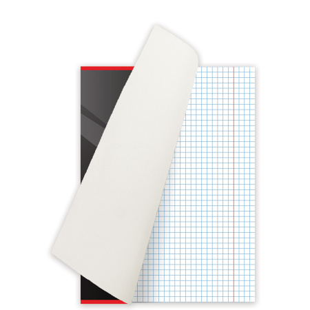 Тетрадь А5, 48 л., ОФИСМАГ, скоба, клетка, обложка картон, ДЕЛОВАЯ, 402789 - Тетради 40-48 листов