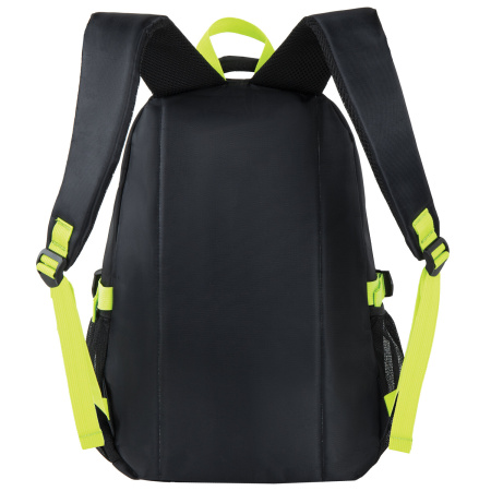 Рюкзак BRAUBERG HIGH SCHOOL универсальный, 3 отделения, "Акцент", черный/салатовый, 46х31х18 см, 270761 - Рюкзаки городские для старшеклассников и студентов