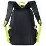 Рюкзак BRAUBERG HIGH SCHOOL универсальный, 3 отделения, "Акцент", черный/салатовый, 46х31х18 см, 270761 - Рюкзаки городские для старшеклассников и студентов