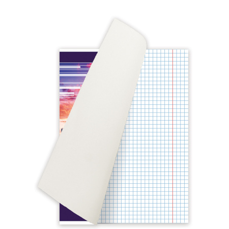 Тетрадь А5, 48 л., BRAUBERG скоба, клетка, металлизированный картон, ГОРОДА МИРА, 403044 - Тетради 40-48 листов