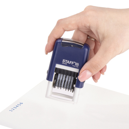 Нумератор 6-разрядный STAFF, оттиск 22х4 мм, "Printer 7836", 237434 - Нумераторы