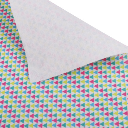 Цветной фетр для творчества, А4, ОСТРОВ СОКРОВИЩ, с рисунком, 5 листов, 5 цветов, толщина 2 мм, "Геометрия", 660652 - Фетр