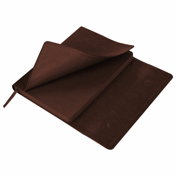 Ежедневник с магнитным клапаном недатированный, под кожу, А5, коричневый, BRAUBERG "Magnetic X", 113280 - Ежедневники с покрытием "под кожу и ткань"