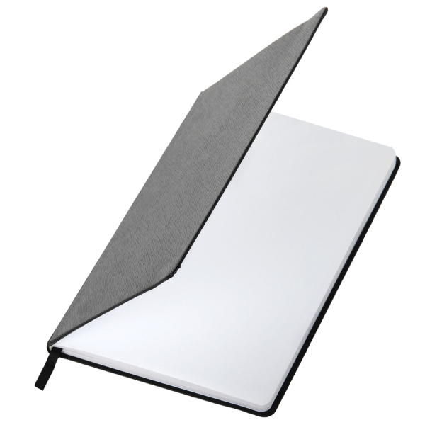 Блокнот А5 (148х218 мм), BRAUBERG "Select", 96 л., балакрон, резинка, клетка, черный, 125211 - Бизнес-блокноты и бизнес-тетради