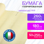 Бумага гофрированная/креповая (ИТАЛИЯ) 180 г/м2, 50х250 см, кремовая (17a1), BRAUBERG FIORE, 112621 - Цветная бумага
