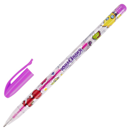 Ручки гелевые ЮНЛАНДИЯ, НАБОР 12 ЦВЕТОВ, НЕОН, корпус с печатью, узел 0,7 мм, линия письма 0,5 мм, 142806 - Наборы гелевых ручек