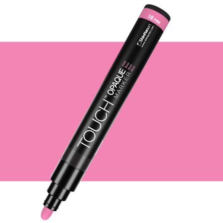 Маркер акриловый  TOUCH Opaque наконечник средний цвет розовый