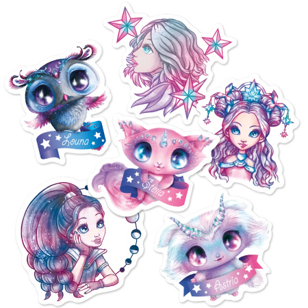 Серия Space: Набор виниловых наклеек, 50 шт. - Наклейки