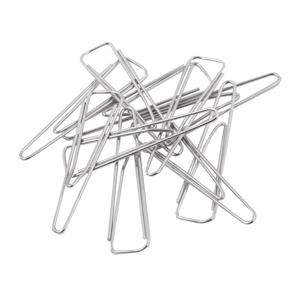 Скрепки STAFF, 25 мм, оцинкованные, треугольные, 100 шт., в картонной коробке, 270442 - Скрепки канцелярские