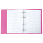 Тетрадь на кольцах А5 175х220 мм, 120 л., пластик, клетка, с резинкой, BRAUBERG, розовая, 403572 - Тетради на кольцах и сменные блоки к ним