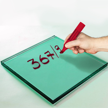 Маркер перманентный BRAUBERG "JUMBO", КРАСНЫЙ, ШИРОКАЯ ЛИНИЯ ПИСЬМА, скошенный наконечник, 3-10 мм, 151226 - Маркеры перманентные