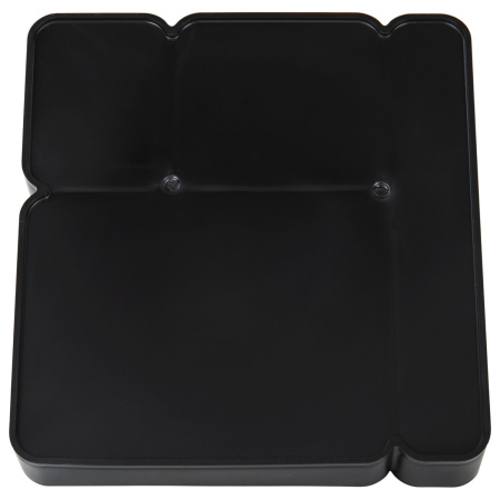 Подставка-органайзер BRAUBERG OFFICE STYLE, 4 отделения, 115х122х111 мм, черная, 238097, ОР31 - Подставки канцелярские без наполнения