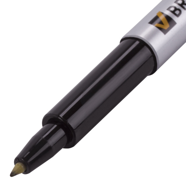 Маркер для CD и DVD BRAUBERG, ЧЕРНЫЙ, тонкий наконечник, 1 мм, 150418 - Маркеры для CD и DVD