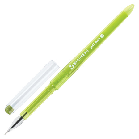 Ручки гелевые BRAUBERG DIAMOND, НАБОР 12 ЦВЕТОВ, узел 0,5 мм, линия письма 0,25 мм, 143377 - Наборы гелевых ручек