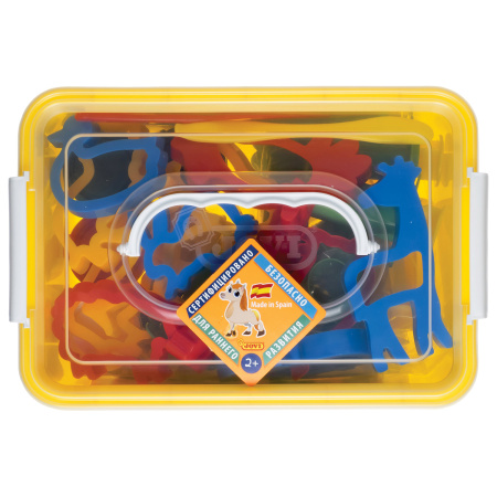 Пластилин на растительной основе JOVI (Испания), набор, "Зоопарк", 5 цветов, 20 предметов, 475 - Пластилин