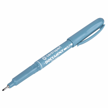 Ручка капиллярная (линер) ЧЕРНАЯ CENTROPEN "Document", трехгранная, линия письма 0,7 мм, 2631/0,7, 2 2631 0104 - Ручки капиллярные и линеры художественные