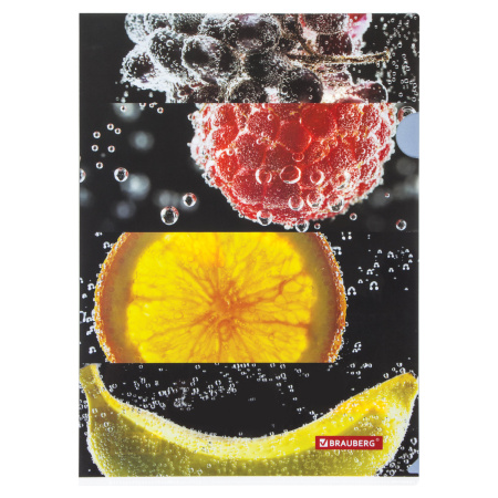 Папка-уголок BRAUBERG "FRESH ZONE", А4, 150 мкм, цветная печать, 228035 - Папки-уголки пластиковые