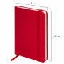 Блокнот МАЛЫЙ ФОРМАТ (93х142 мм) А6, BRAUBERG ULTRA, балакрон, 80 г/м2, 96 л., линия, красный, 113057 - Бизнес-блокноты и бизнес-тетради
