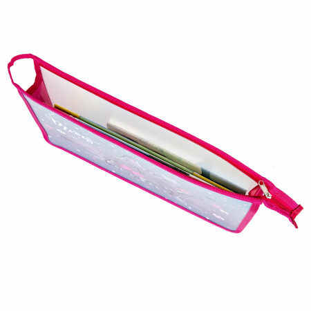 Папка для тетрадей ЮНЛАНДИЯ А4, 1 отделение, пластик, на молнии, "Meow", 271076 - Папки для тетрадей и уроков труда