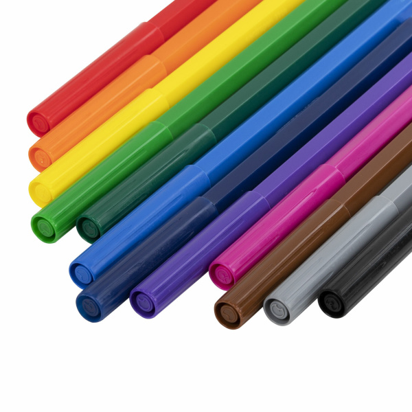 Фломастеры 12 ЦВЕТОВ CENTROPEN "Washable", смываемые, вентилируемый колпачок, 7790/12TP, 7 7790 1285 - Фломастеры классические