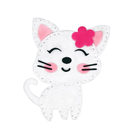 Набор для шитья игрушки из фетра "Котёнок", ЮНЛАНДИЯ, 664490 - Наборы для рукоделия