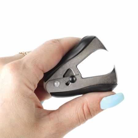 Антистеплер для скоб № 10 и № 24/6, BRAUBERG "ST-100", с фиксатором, черный, 228578 - Антистеплеры