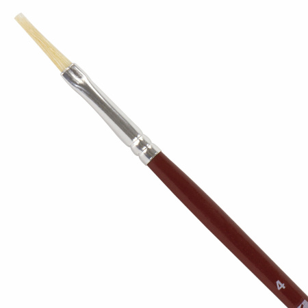 Кисть BRAUBERG щетина, плоская, №4, 200882 - Кисти для рисования